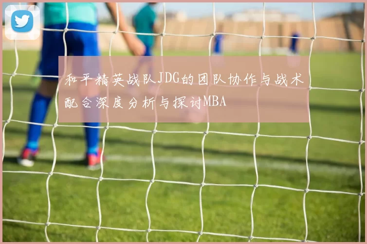 和平精英战队JDG的团队协作与战术配合深度分析与探讨MBA